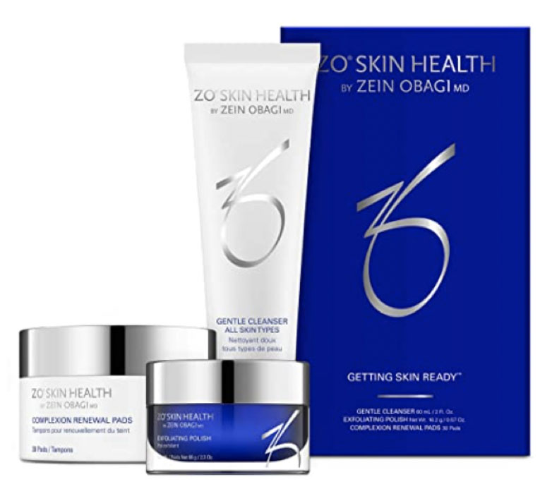 ZO skincare products to illustrate skincare resolution