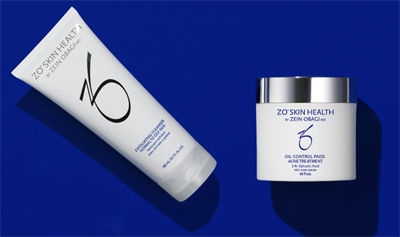 Two ZO products to illustrate how to clear up acne or maskne caused by mask-wearing