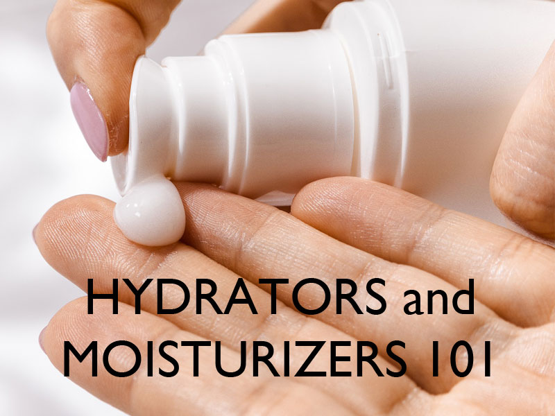 hands squeezing out lotion to illustrate hydrators and moisturizers