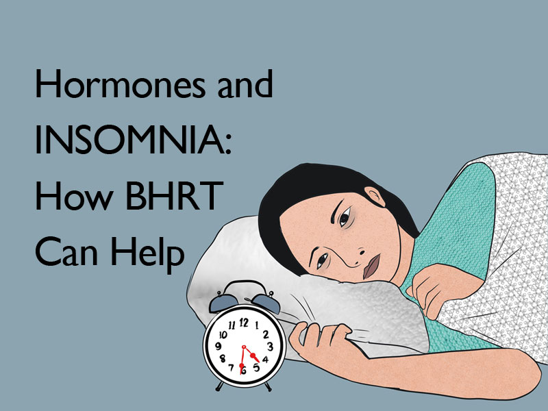 lady awake on her pillow to illustrate hormones causing insomnia